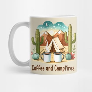 COFFEE AND CAMPFIRES Mug